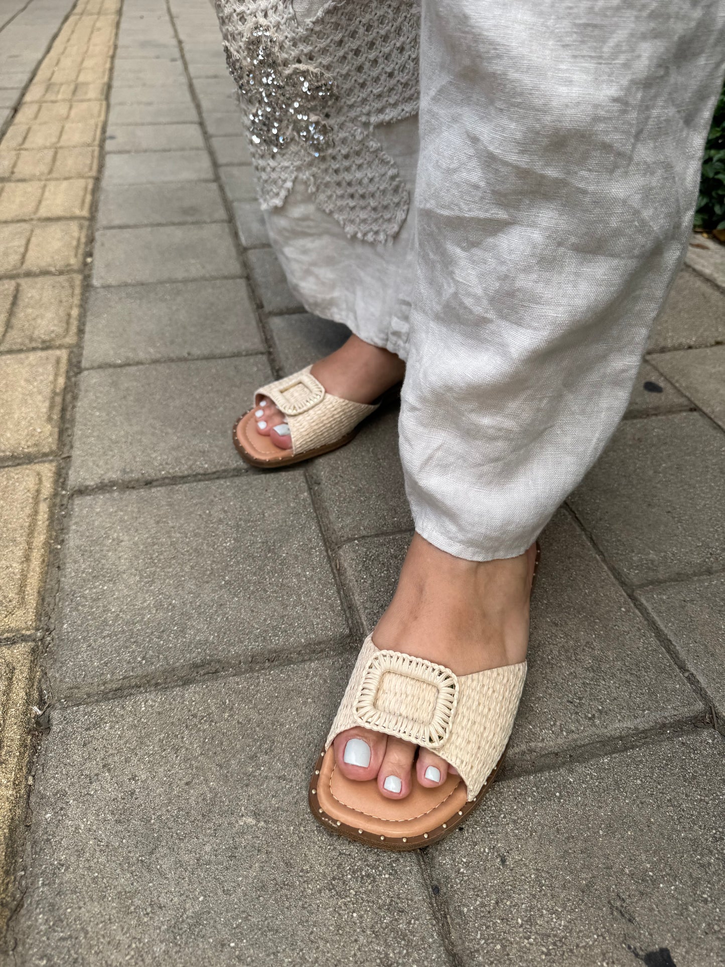 SANDALIAS YUTE PLANAS