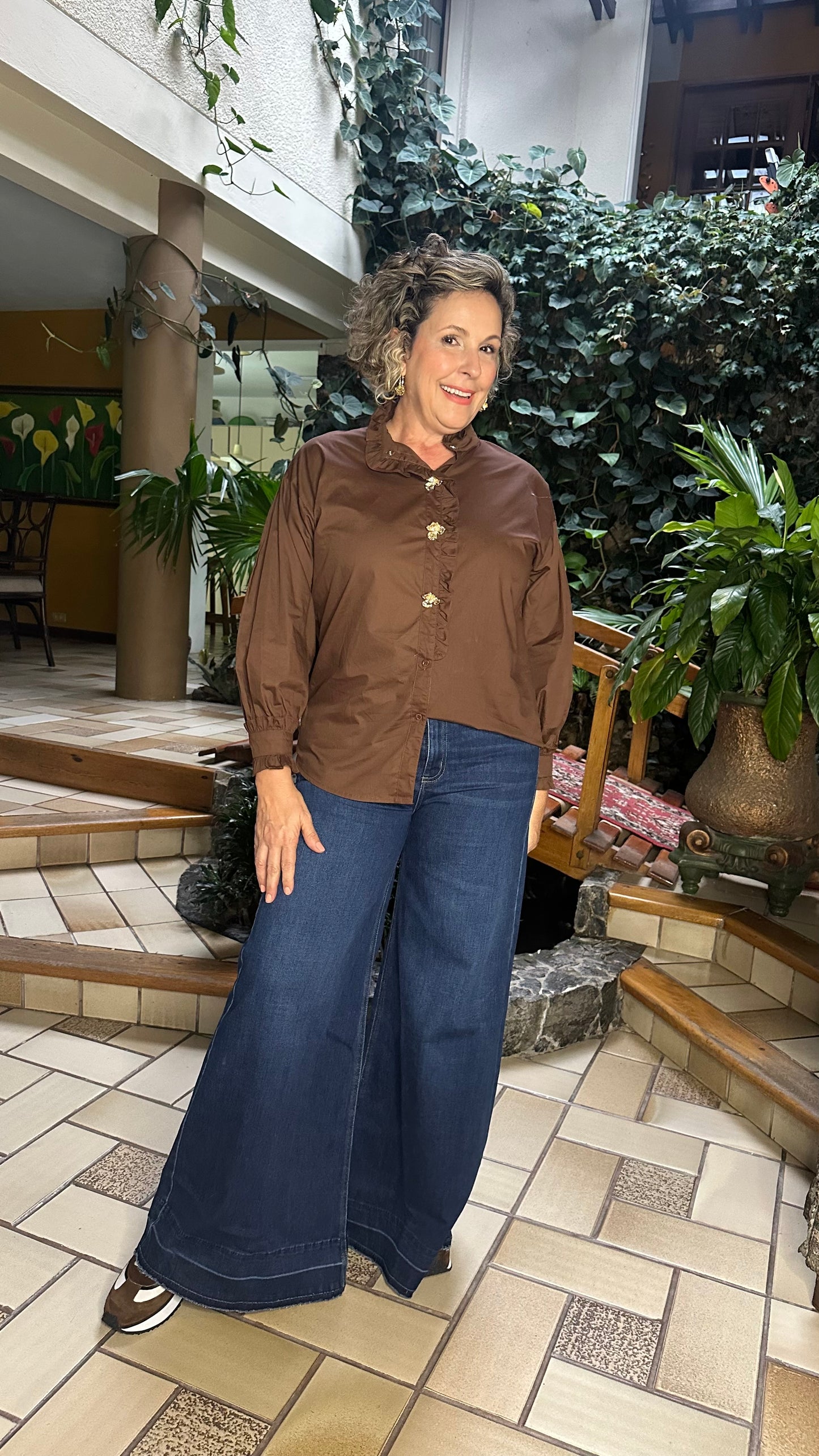 CAMISERA BOTONES DORADOS