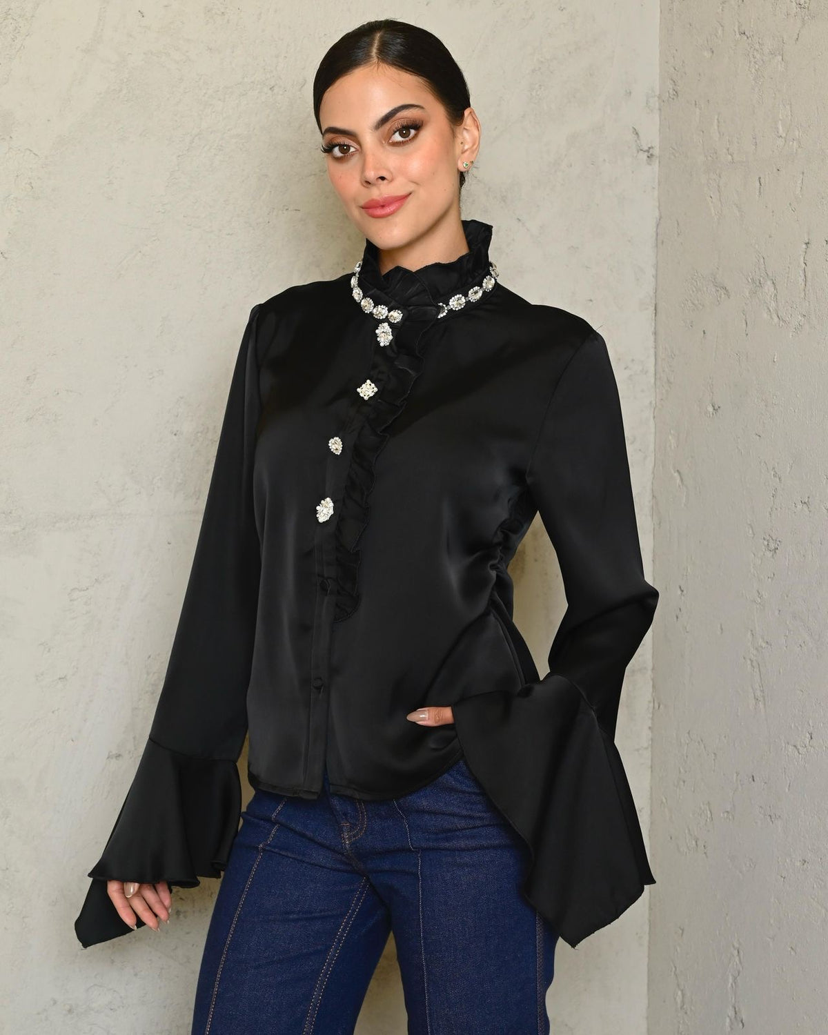 BLUSA SATÍN
