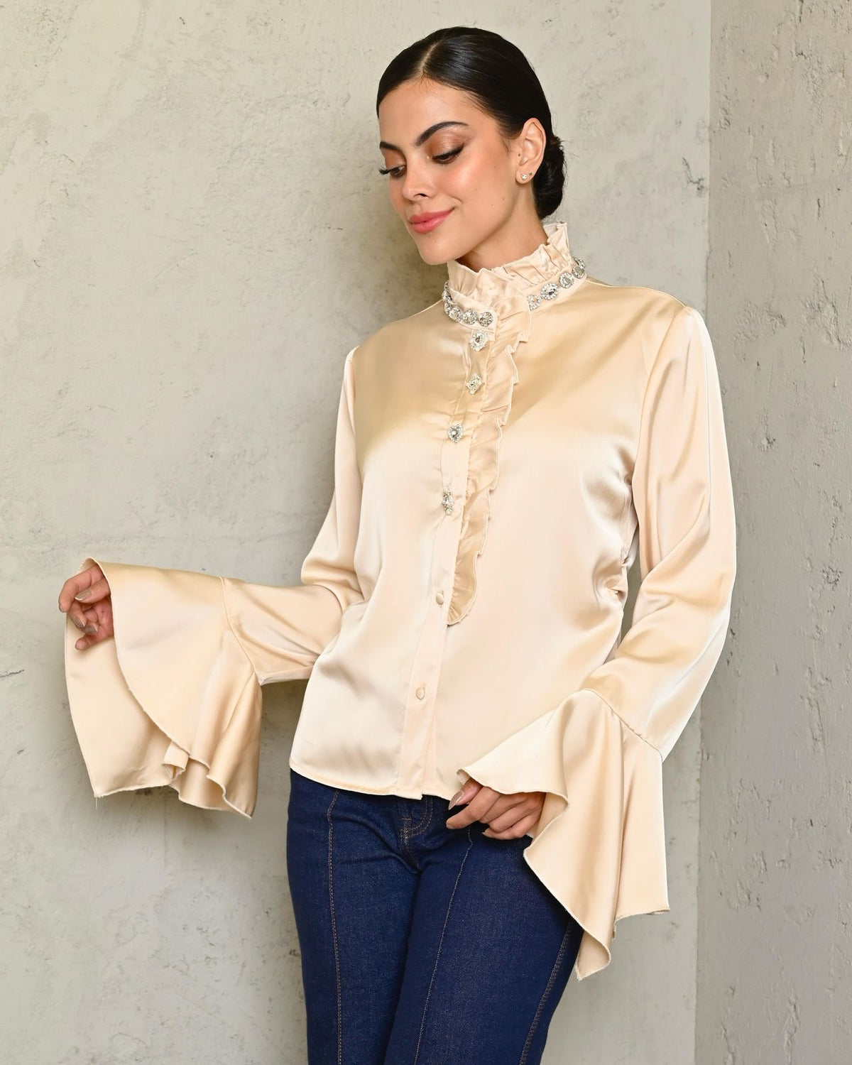 BLUSA SATÍN
